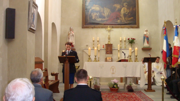 La gendarmerie a fêté Sainte Geneviève à Aléria (Photo Stéphane Gamant)