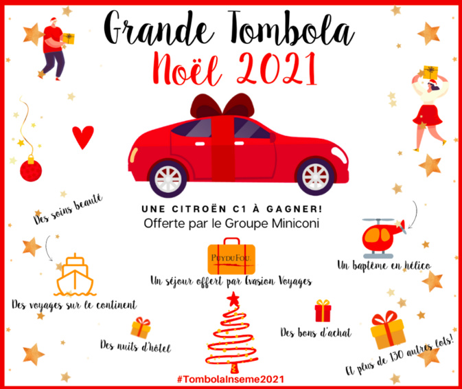 L'édition 2021 de la tombola de Noël d'Inseme est lancée L'édition 2021 de la tombola de Noël d'Inseme est lancée