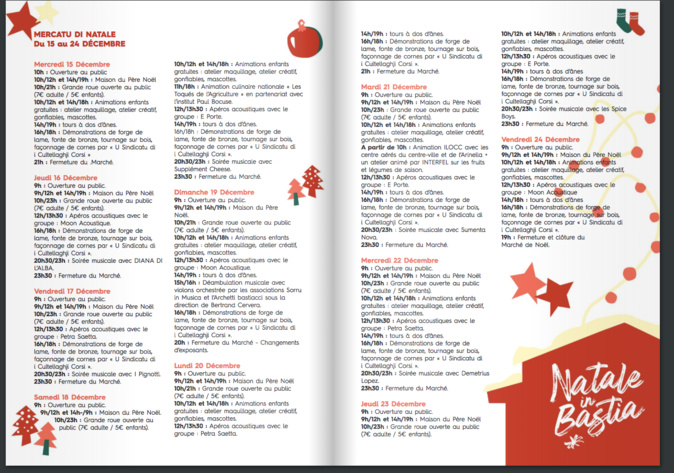 Le marché de Noël revient à Bastia : voici tout ce qu'il faut savoir 
