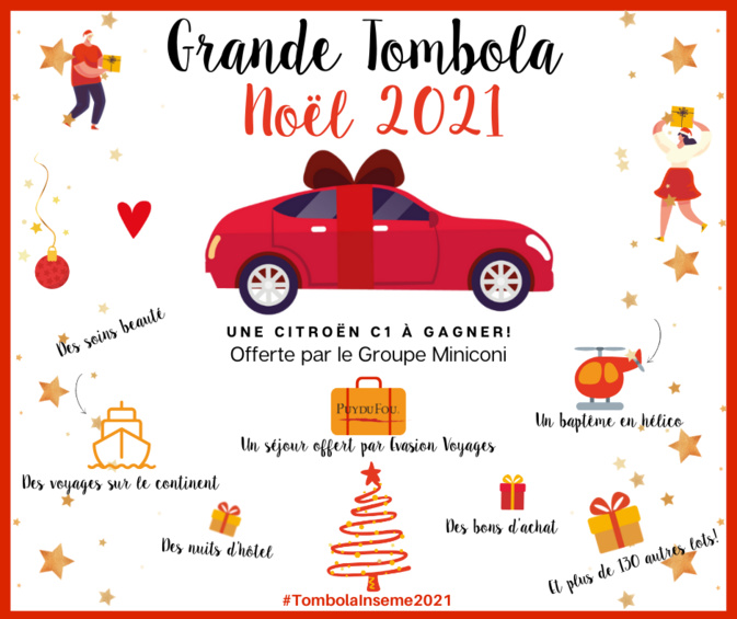 Tombola de Noël 2021 au profit de l’association Inseme Tombola de Noël 2021 au profit de l’association Inseme