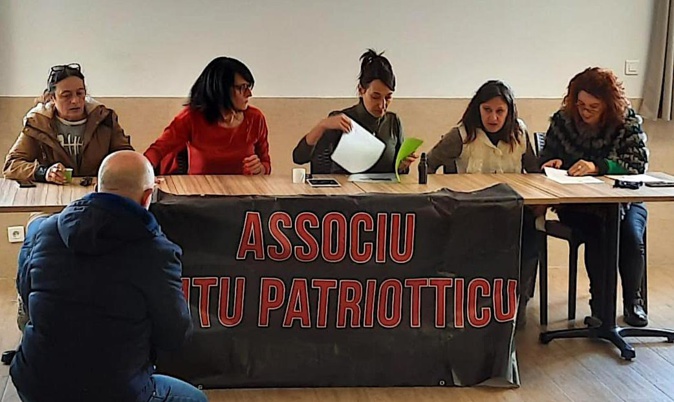 L'association Aiutu Patriotticu a tenu une conférence de presse ce samedi à Corte. L'association Aiutu Patriotticu a tenu une conférence de presse ce samedi à Corte.