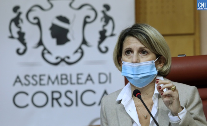 Marie-Antoinette Maupertuis, présidente de l’Assemblée de Corse. Photo Michel Luccioni. Marie-Antoinette Maupertuis, présidente de l’Assemblée de Corse. Photo Michel Luccioni.