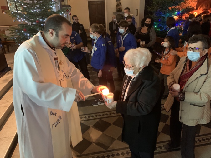 La lumière de Bethléem est arrivée à Bastia La lumière de Bethléem est arrivée à Bastia