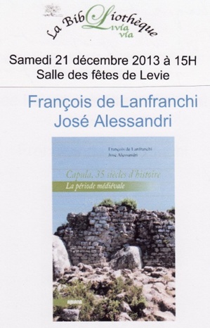 François de Lanfranchi et José Alessandri à Lévie François de Lanfranchi et José Alessandri à Lévie