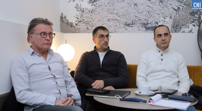De gauche à droite: Bruno Bartoccetti, Pierre Azema et Jean-Louis Vadella - Photo Michel Luccioni
