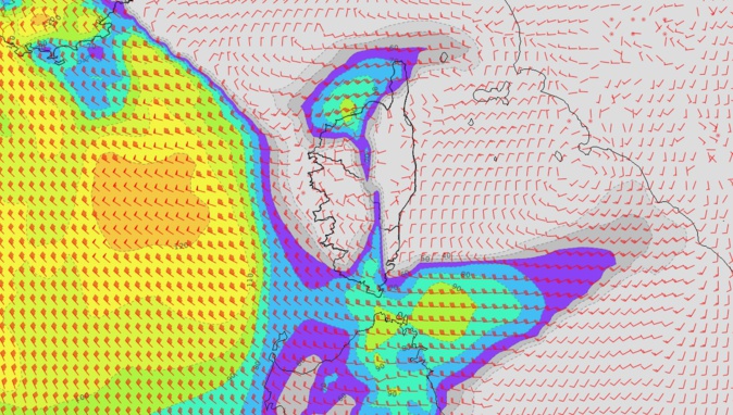 Un bon vent d'ouest va souffler sur la Corse lundi aprés midi.