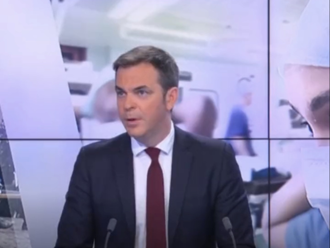 Capturé écran Olivier Véran sur BFM Capturé écran Olivier Véran sur BFM