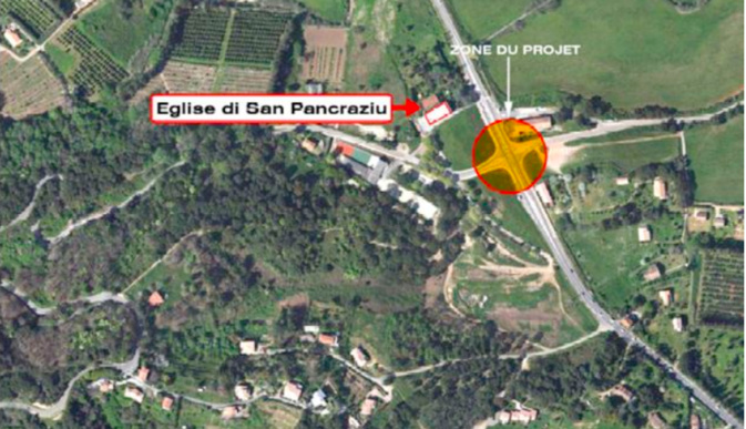 Le giratoire avant les travaux Le giratoire avant les travaux