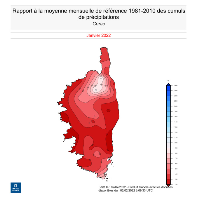 Mois de janvier très sec en Corse : l'agriculture attend le retour d’une pluie nourricière Mois de janvier très sec en Corse : l'agriculture attend le retour d’une pluie nourricière