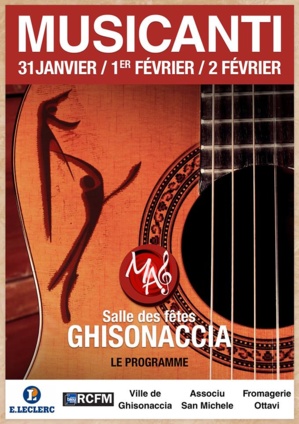 La 4ème édition de Musicanti les 31 janvier, 1er et 2 février