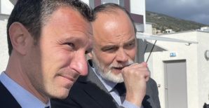 Julien Morganti et Edouard Philippe à Bastia. Photo CNI.