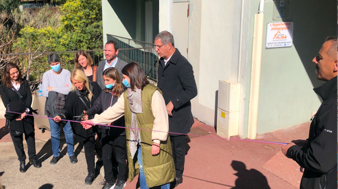 L'inauguration en présence du maire, Pierre Savelli