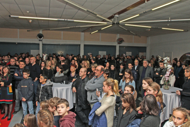 La population est venue en nombre assister à cette cérémonie des voeux 2014 (Photo Stéphane Gamant).
