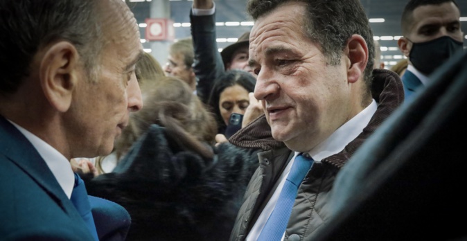 Eric Zemmour et Jean Frédéric Poisson. Copyright F. Ayroulet. Eric Zemmour et Jean Frédéric Poisson. Copyright F. Ayroulet.