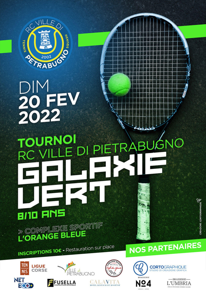 Tennis : un tournoi "Galaxie Vert" à Ville-di-Pietrabugno Tennis : un tournoi "Galaxie Vert" à Ville-di-Pietrabugno