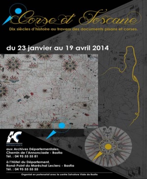 Exposition temporaire « Corse-Toscane : Dix siècles d’histoire au travers de documents pisans et corses » Exposition temporaire « Corse-Toscane : Dix siècles d’histoire au travers de documents pisans et corses »