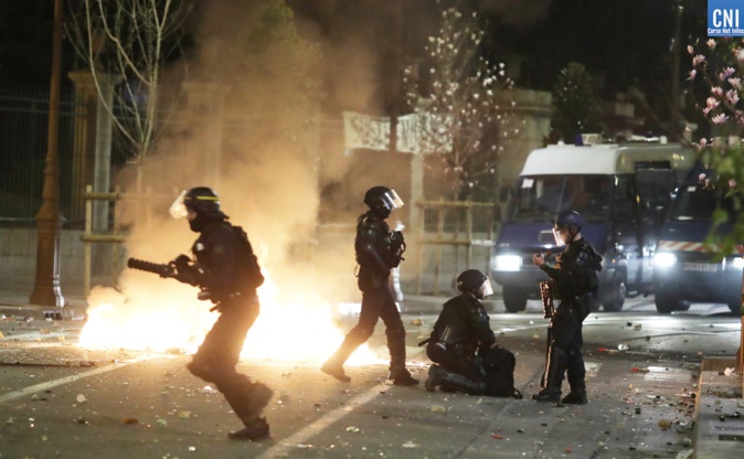 Ajaccio le soir du 9 mars. Photo Michel Luccioni Ajaccio le soir du 9 mars. Photo Michel Luccioni
