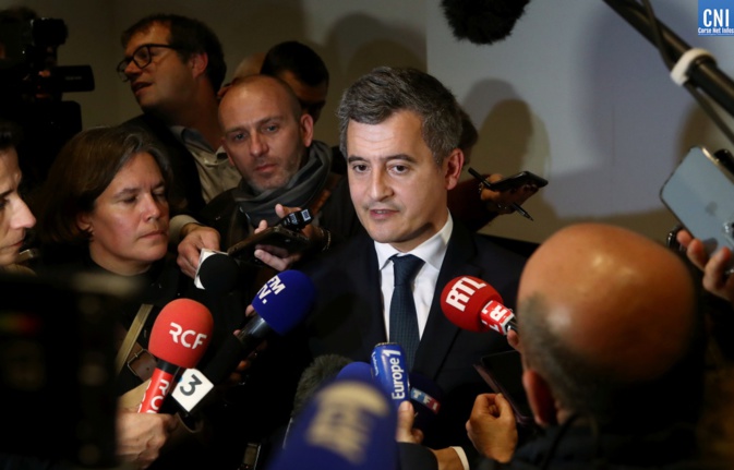 Gérald Darmanin en visite en Corse. Photo Michel Luccioni. Gérald Darmanin en visite en Corse. Photo Michel Luccioni.