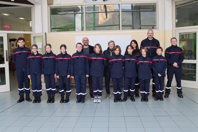Les jeunes sapeurs-pompiers du Cap Corse (Com SIS2B)