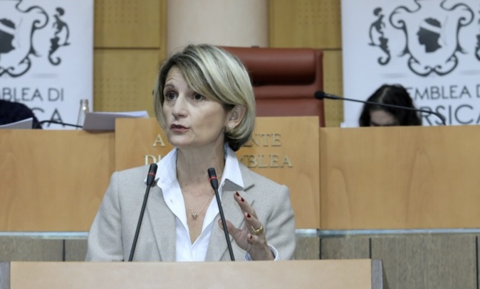 Nanette Maupertuis, présidente de l’Assemblée de Corse, représentante de la Corse au Comité européen des régions. Photo Michel Luccioni.