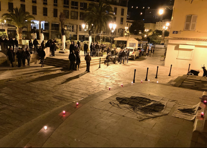 Ajaccio ce lundi soir. Photo Michel Luccioni Ajaccio ce lundi soir. Photo Michel Luccioni