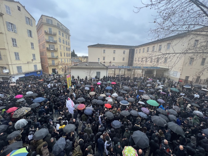 La manifestation du dimanche 13 mars à Bastia