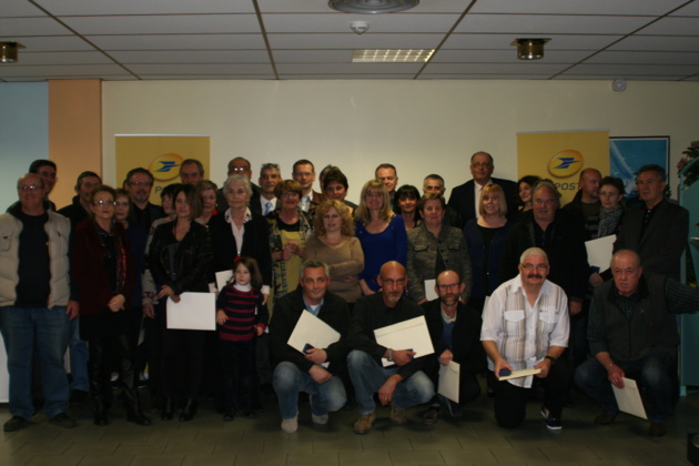 Remise des médailles d'honneur à 35 postiers de Corse