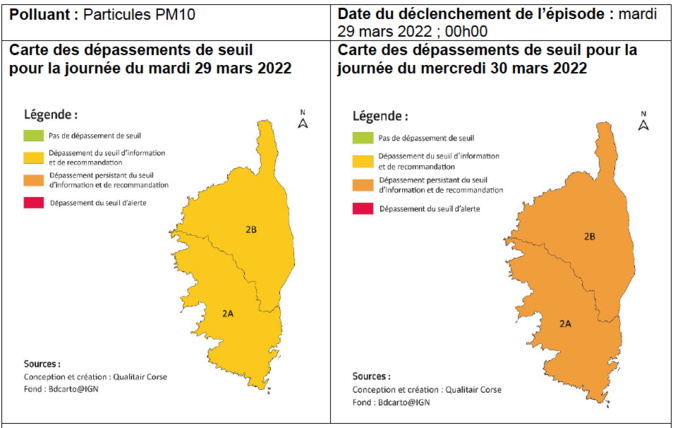 La carte Qualit'air La carte Qualit'air