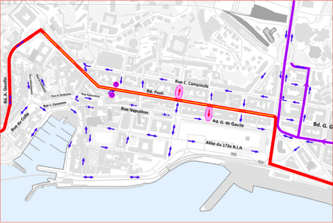 Bastia : la circulation dans le centre-ville a changé