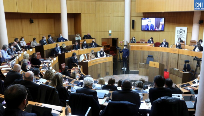 Assemblée de Corse en session. Photo Michel Luccioni. Assemblée de Corse en session. Photo Michel Luccioni.
