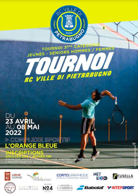 Tennis : le RC Ville-di-Pietrabugno organise son 2ème tournoi "toutes catégories"