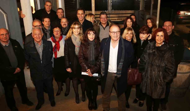 Michel Rossi et l'ensemble de ses colistiers Michel Rossi et l'ensemble de ses colistiers