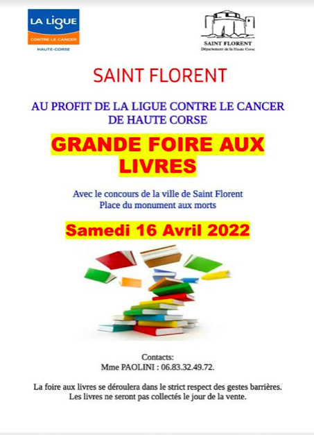 Saint-Florent : une foire aux livres au profit de la ligue contre le cancer