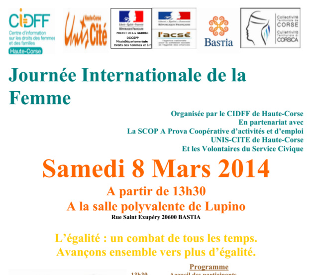 Journée de la Femme : Edmond Simeoni à Montegrosso Journée de la Femme : Edmond Simeoni à Montegrosso