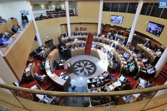 L’hémicycle de l’Assemblée de Corse. Photo Michel Luccioni. L’hémicycle de l’Assemblée de Corse. Photo Michel Luccioni.