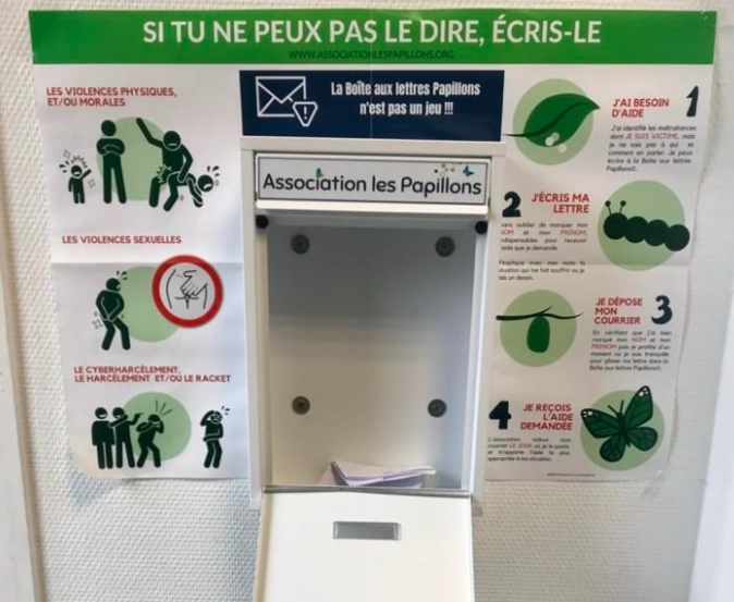 Une des boites aux lettres. Crédit photo Les Papillons Une des boites aux lettres. Crédit photo Les Papillons