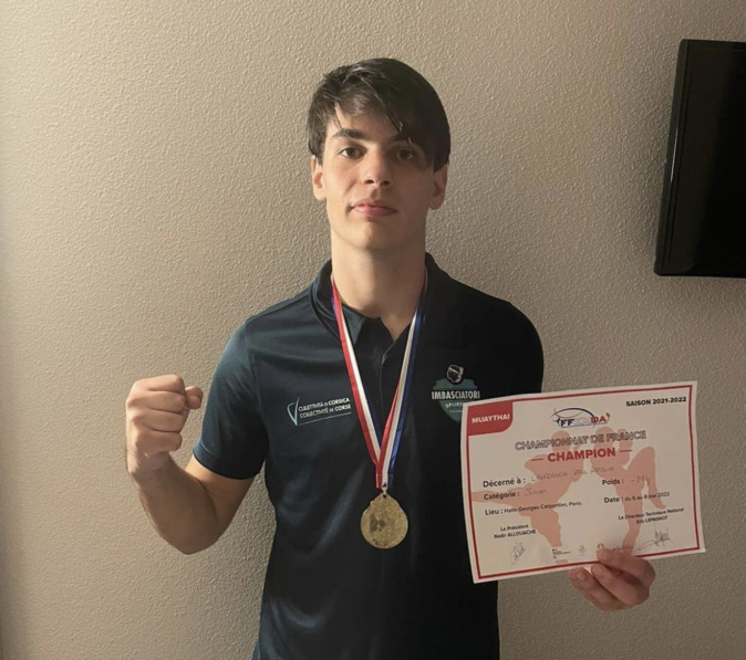 L’Ajaccien Paul-Antoine Lanfranchi sacré champion de France de Muaythaï L’Ajaccien Paul-Antoine Lanfranchi sacré champion de France de Muaythaï