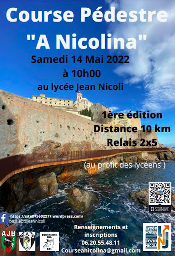 A Nicolina : une course pédestre ce samedi 14 mai à Bastia