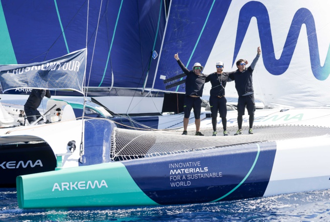 "Arkema" sacré à Bonifacio (Photo ©️ Lloyd Images/Pro Sailing Tour) "Arkema" sacré à Bonifacio (Photo ©️ Lloyd Images/Pro Sailing Tour)