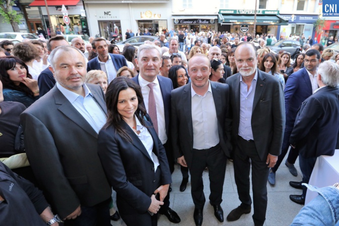 Laurent Marcangeli avec Edouard Philippe à Ajaccio pour l'inauguration de la permanence Laurent Marcangeli avec Edouard Philippe à Ajaccio pour l'inauguration de la permanence