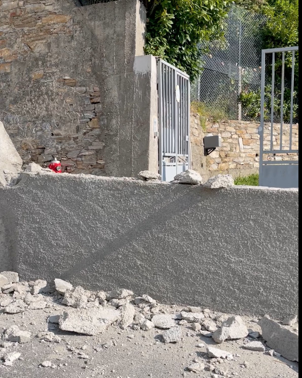 Bastia : le "mur" de Sainte-Claire partiellement détruit à coups de masse