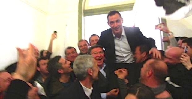 Le leader nationaliste modéré, Gilles Simeoni, nouveau maire de Bastia.