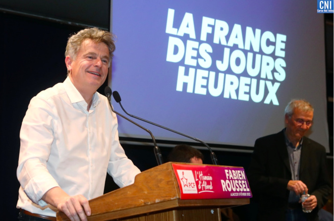 Fabien Roussel à Ajaccio avec Michel Stefani le 9 février dernier Fabien Roussel à Ajaccio avec Michel Stefani le 9 février dernier