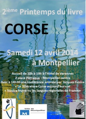 Le 2ième printemps du livre corse de  L'amicale des Corses de Montpellier