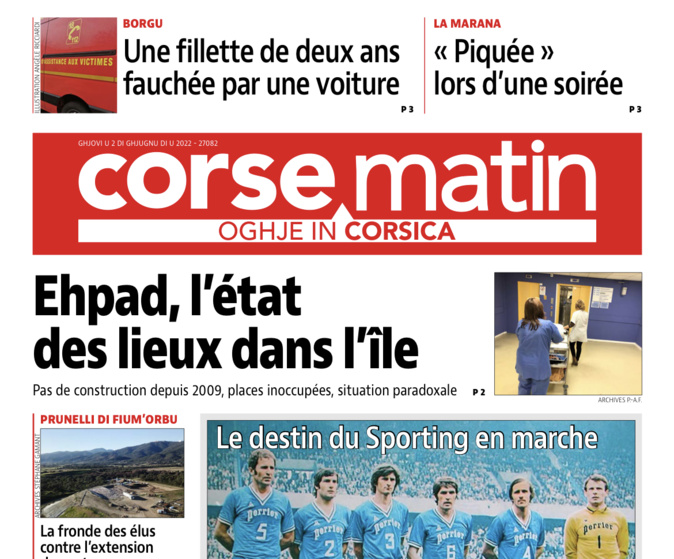 Capture d’écran de la Une de ce 2 juin Capture d’écran de la Une de ce 2 juin