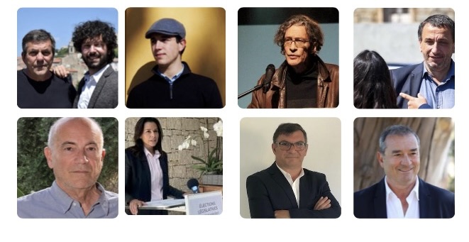 Les 11 candidats de la 2ème circonscription de Corse du Sud pour les élections élgislatives des 12 et 19 juin.