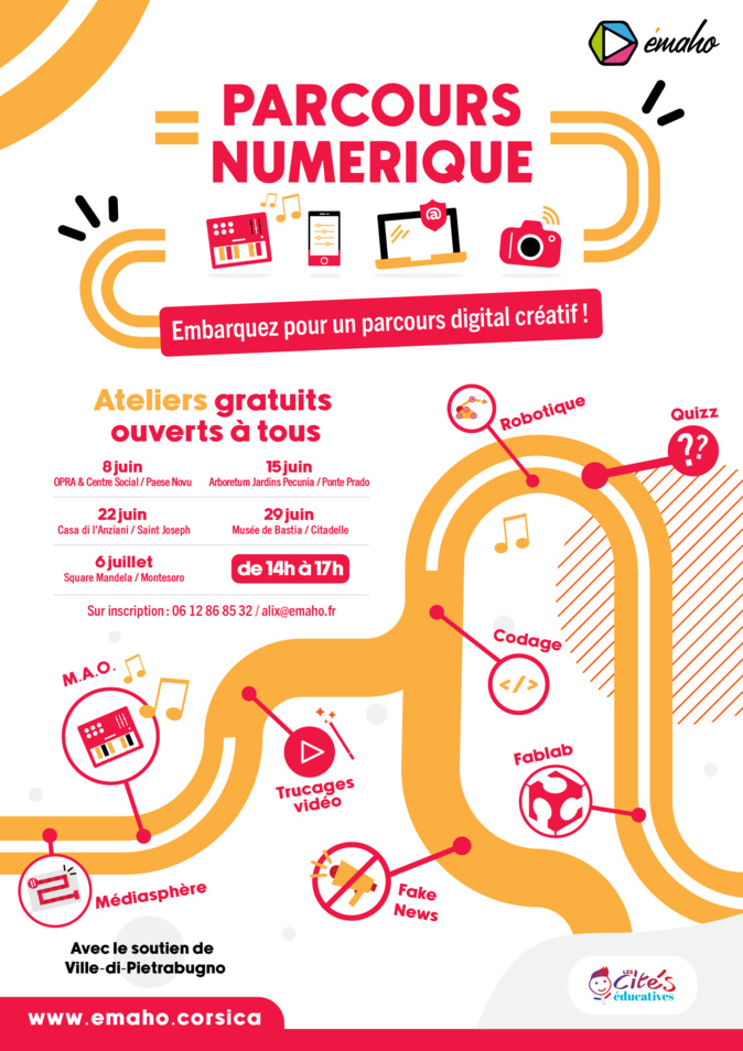 Les Parcours numériques investissent Bastia du 10 juin au 6 juillet Les Parcours numériques investissent Bastia du 10 juin au 6 juillet