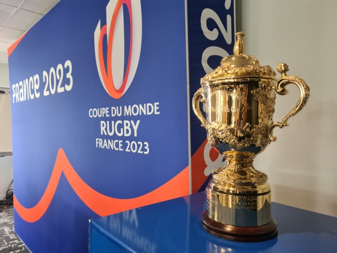 La coupe William Webb Ellis à Biguglia ce 8 juin. Crédits Photo : Pierre-Manuel Pescetti La coupe William Webb Ellis à Biguglia ce 8 juin. Crédits Photo : Pierre-Manuel Pescetti