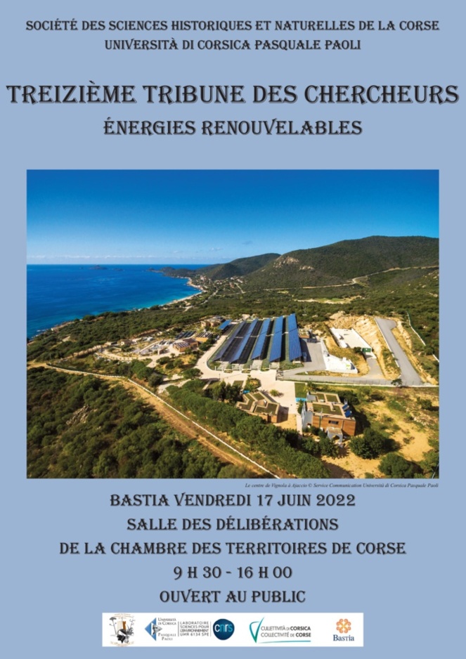 Les énergies renouvelables en tribune à la Chambre des territoires de Corse à Bastia