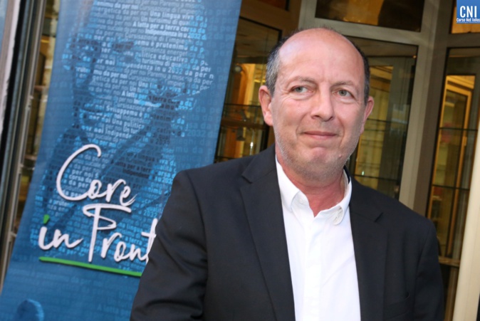 Paul-Félix Benedetti, leader de Core in Fronte. Photo Michel Luccioni. Paul-Félix Benedetti, leader de Core in Fronte. Photo Michel Luccioni.